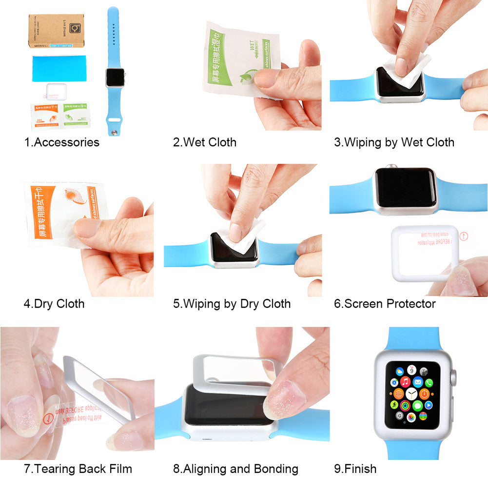 كفر شفاف لـ ساعة أبل ملون