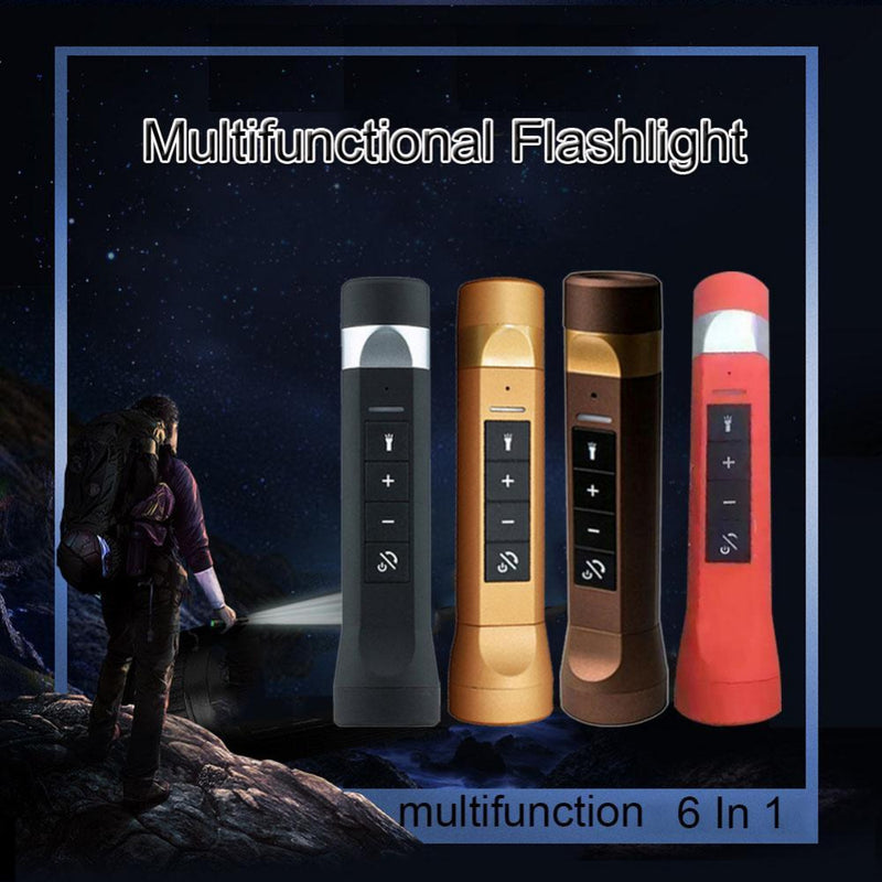 كشاف ضوئي متعدد الاستخدام : سماعة بلوتوث - باور بنك