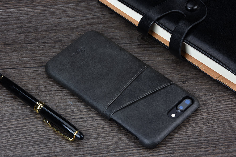 كفر ايفون : جلد مع جيب تخزين