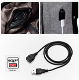 حقيبة ظهر مع شاحن بالطاقة الشمسية