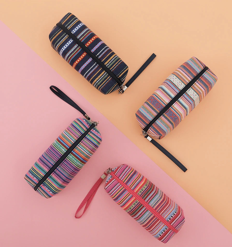 حقيبة مكياج بتصميم قديم - مربع