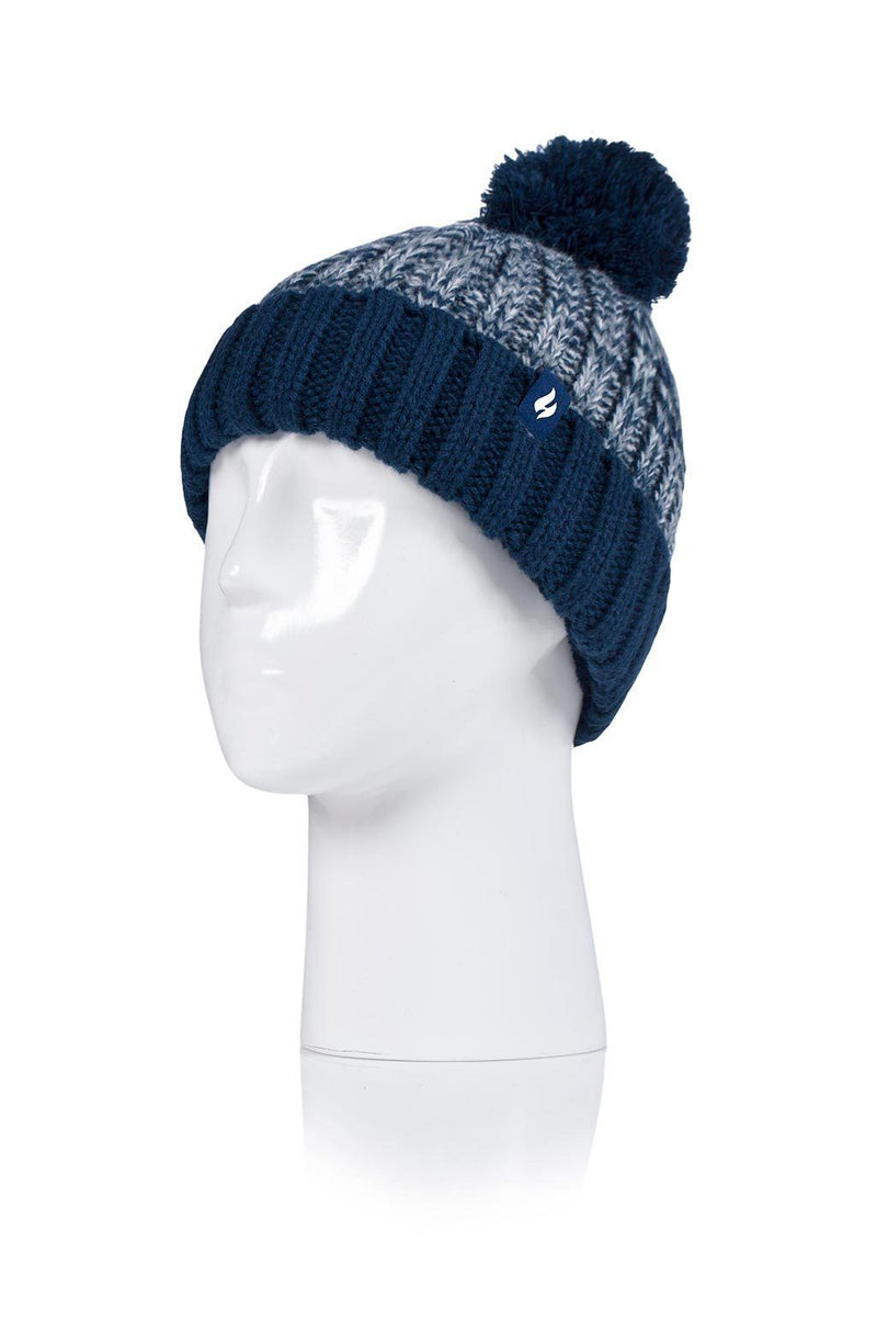 قبعة وقفاز للأولاد - أزرق