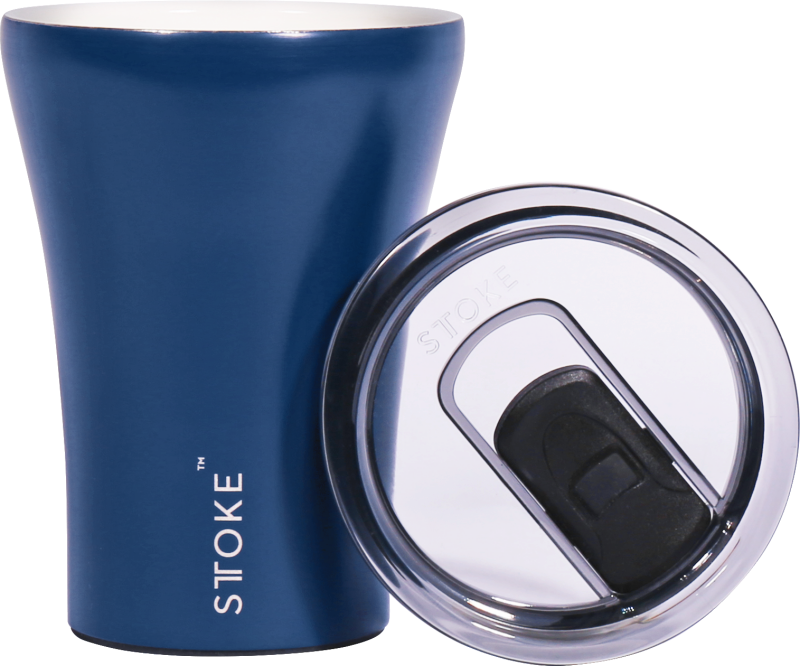 كوب ستوك الأزرق من السيراميك - عازل للحرارة