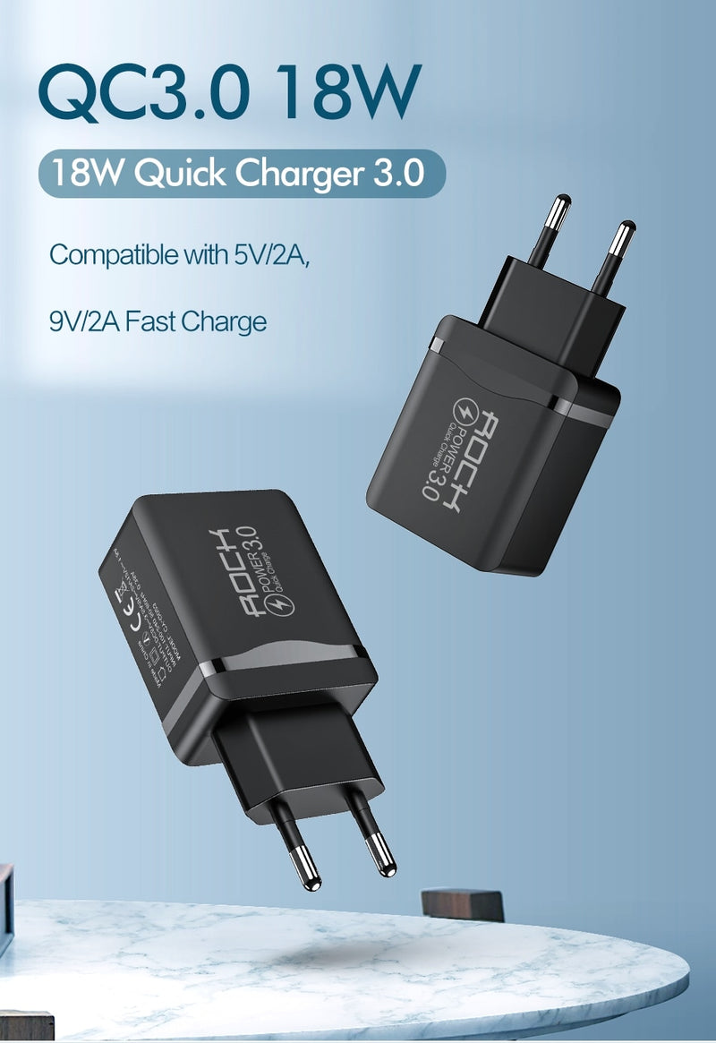 شاحن سريع من روك