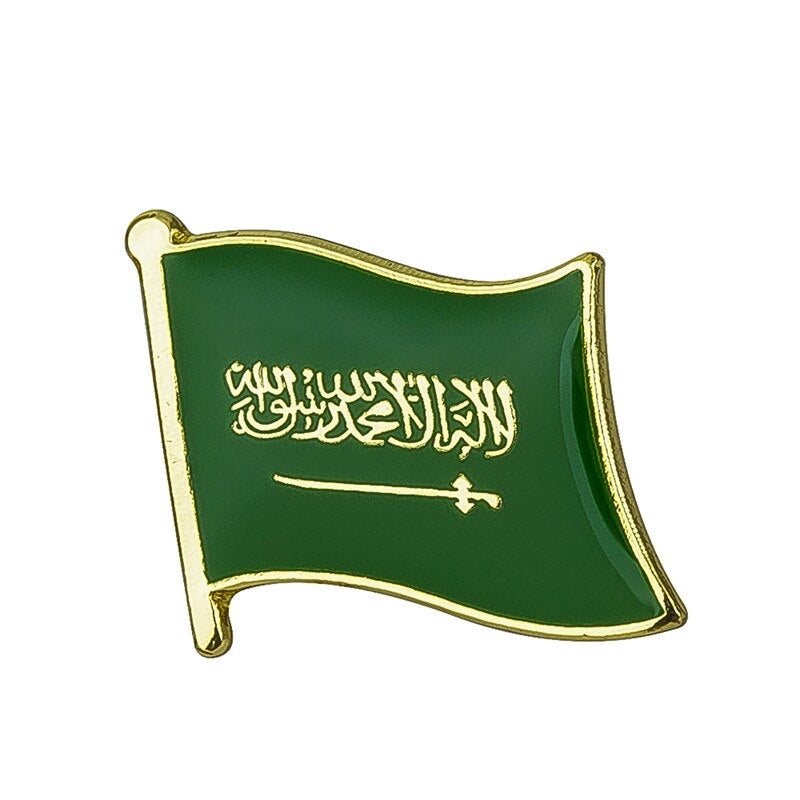 دبوس للملابس: علم المملكة العربية السعودية