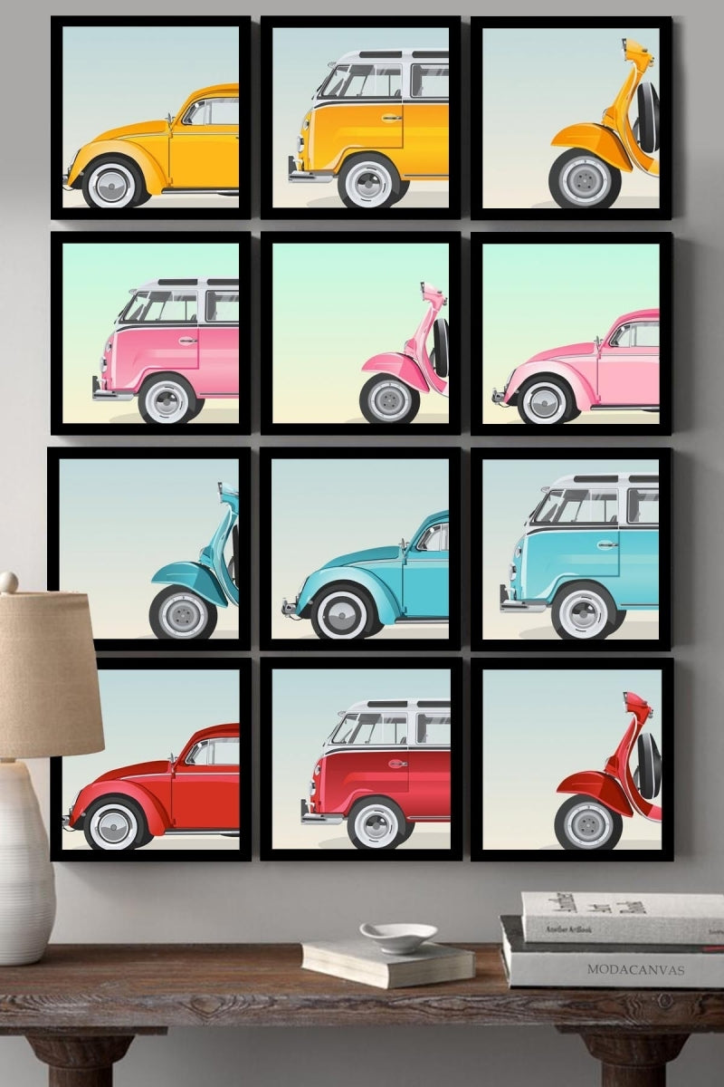 مجموعة لوحات مطبوعة - ١٢ قطعة