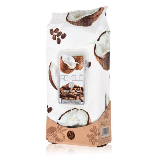 مناديل مسح المكياج: بجوز الهند والقهوة