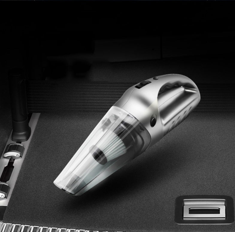 مكنسة يدوية للسيارة + نفخ الكفرات