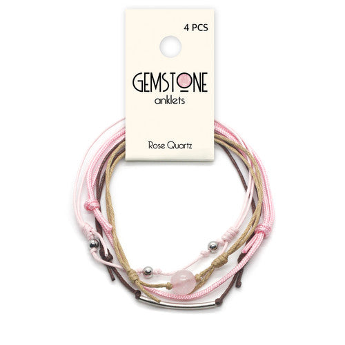 خلخال الكوارتز الوردي