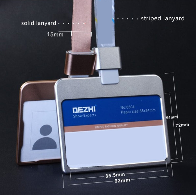 حامل معدني لبطاقة العمل - أفقي