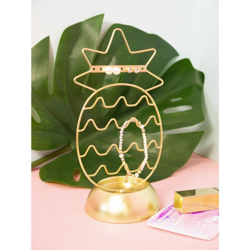 ستاند معدني للمجوهرات والاكسسوارات - أناناس