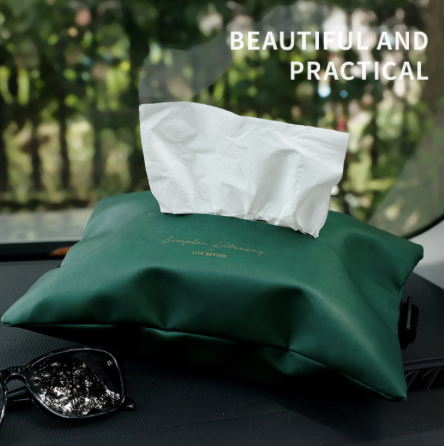 علبة تخزين المناديل للسيارة