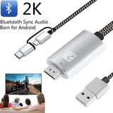 HDMI كابل تايب سي / مايكرو يو اس بي إلى