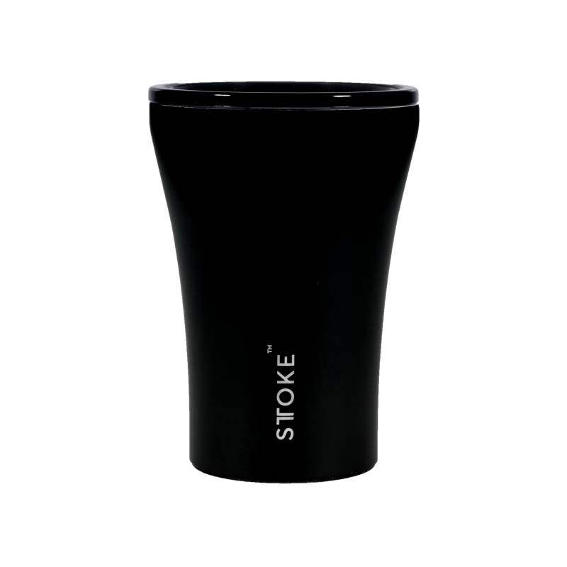كوب ستوك الأسود من السيراميك - عازل للحرارة