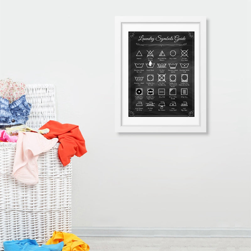 لوحة كانفاس لغرف الغسيل