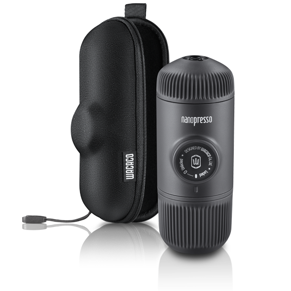 أداة تحضير القهوة : نانو بريسو - أسود مع حقيبة