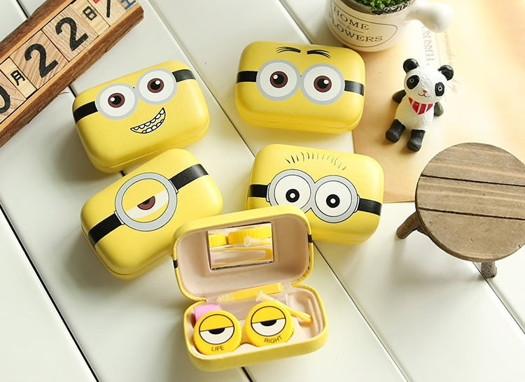 علبة عدسات مينيونز