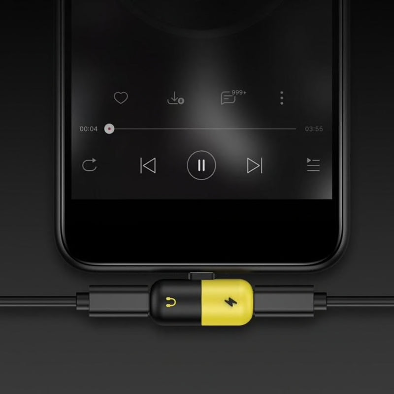 محول للايفون للشاحن والسماعة