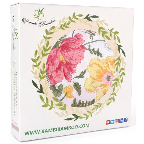 منشفة للأطفال مع غطاء الرأس: ورود