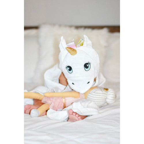 منشفة للأطفال: يونيكورن أبيض