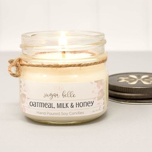 شمعة الشوفان مع الحليب والعسل