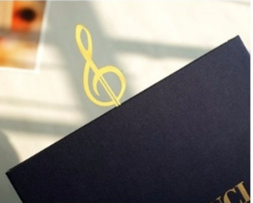 فاصل معدني للكتب - آلات موسيقية