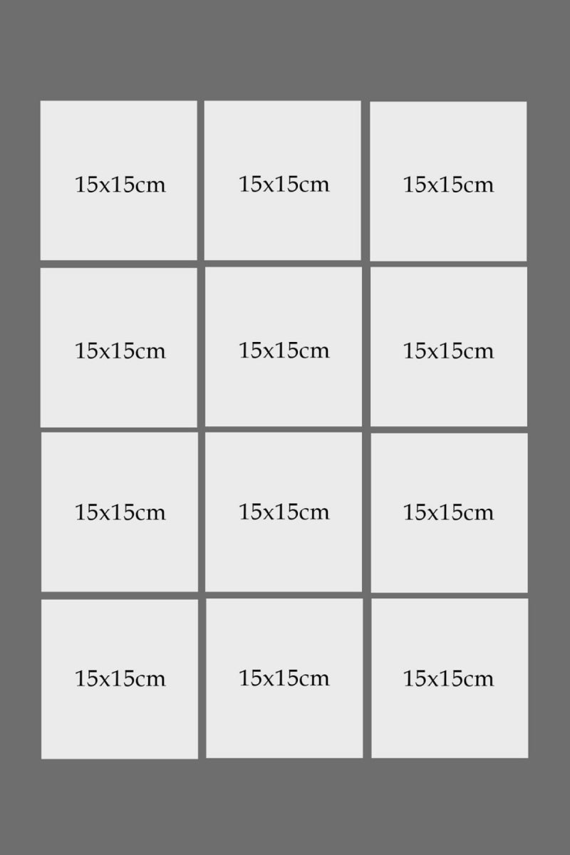 مجموعة لوحات مطبوعة - ١٢ قطعة