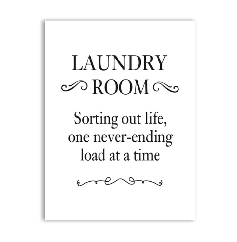 لوحة كانفاس لغرف الغسيل